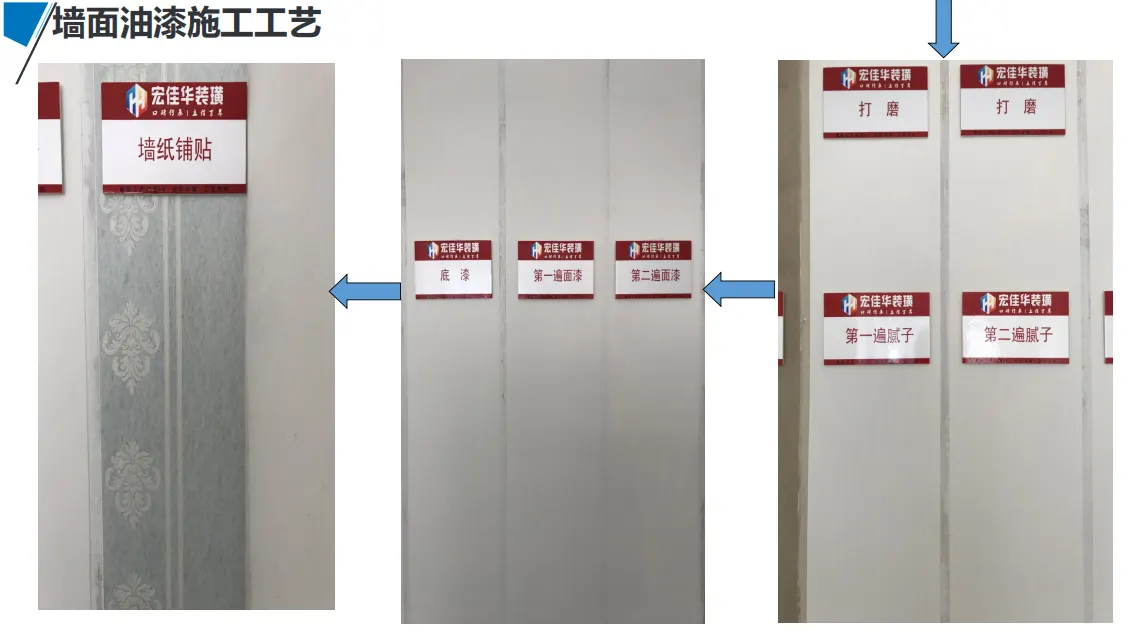 宏佳华标准工程 · 墙面油漆施工工艺